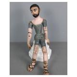 Antique Painted Religious Articulated Marionette Antique Painted Religious Articulated Marionette