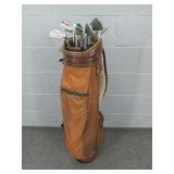 Vintage Miller Bag W/ Spaulding Irons