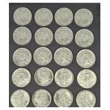 Roll Of 20 - 1994 Us Silver Eagles Uncirculated