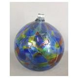 Kitras Art Glass Calico Ball