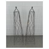 2x The Bid Metal Topiary Plant Support Trellis