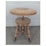 Antique Glass Ball & Claw Foot Stool Antique Glass Ball & Claw Foot Stool
