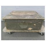 Vintage Solid Wood Cash Register Base Vintage Solid Wood Cash Register Base
