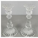 Pair Of Baccarat Crystal Candlesticks