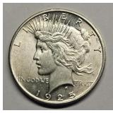 High Grade 1925 Peace Silver Dollar High Grade 1925 Peace Silver Dollar