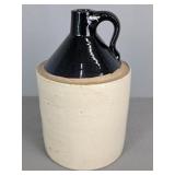 Brown And White Whiskey Jug