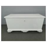 Antique Wooden Trunk - Painted White