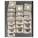 Lot Of 20 - Unc 1964 Kennedy Silver Half Dollar Lot Of 20 - Unc 1964 Kennedy Silver Half Dollar