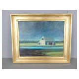 Framed Original Oil By Winch