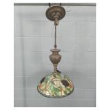 Kichler Leaded Slag Glass Hanging Light Fixture