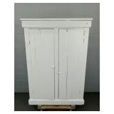 Vintage Painted Pine Storage Cabinet