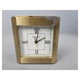 Tiffany & Co Heavy Brass Desk Clock