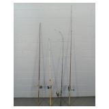 4x The Bid Vintage Rods & Reels