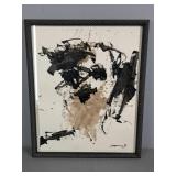 Signed Framed Abstract Artwork Signed Framed Abstract Artwork