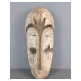 16' Carved Wood Tribal Mask Fang Ngil 16' Carved Wood Tribal Mask Fang Ngil
