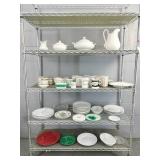 Huge Lot Of Mixed Porcelain - Rack Not Included Huge Lot Of Mixed Porcelain - Rack Not Included