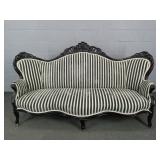 Antique Rococo Revival Triple Back Sofa