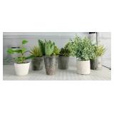 6 Pc Table Top Faux Plants