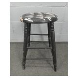 Painted Solid Wood Stool Painted Solid Wood Stool