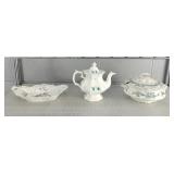 3x The Bid Vintage Porcelain Serving Pieces