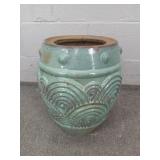 Blue Glazed Pottery Vase Blue Glazed Pottery Vase
