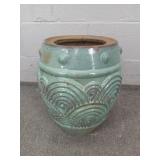 Blue Glazed Pottery Vase