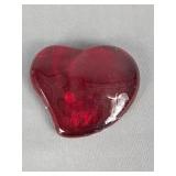 Tiffany Ruby Red Glass Paperweight