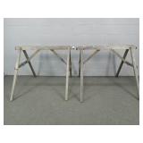 Wooden Folding Sawhorses Wooden Folding Sawhorses