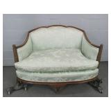 Louis Xv French Settee - Upholstered