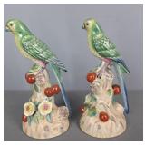 2x The Bid Andrea By Sadek Vintage Parrot Figures 2x The Bid Andrea By Sadek Vintage Parrot Figures