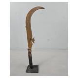 Sickle Form Ceremonial Knife - Cameroon Sickle Form Ceremonial Knife - Cameroon