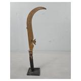 Sickle Form Ceremonial Knife - Cameroon