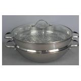Ht Traders Stainless Wok / Steamer Ht Traders Stainless Wok / Steamer