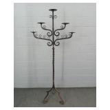 Xl Cast Iron Floor Candelabra