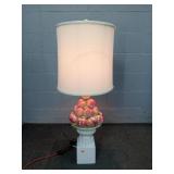 Vintage Italian Style Fruit Basket Lamp