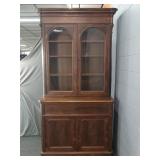 Antique Victorian Arch Top Bureau Book Case