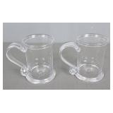 2 Pc Simon Pearce Beer Mugs