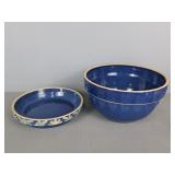 Clay City Pottery Bowl And Pie Plate Clay City Pottery Bowl And Pie Plate