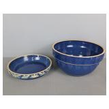 Clay City Pottery Bowl And Pie Plate