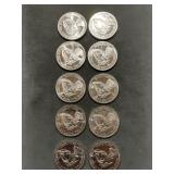 10x The Bid Engelhard 1 Troy Oz .999 Silver Rounds 10x The Bid Engelhard 1 Troy Oz .999 Silver Rounds