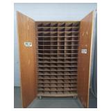 Large Storage Cabinet On Casters W 102 Slots