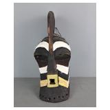 Carved Wood, Painted African Ceremonial Mask Carved Wood, Painted African Ceremonial Mask