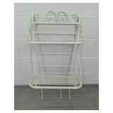 Painted Wrought Iron Towel / Bath Rack