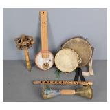 Lot Of Vintage Percussion Instruments Lot Of Vintage Percussion Instruments