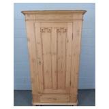 Unpainted Antique Solid Pine Armoire / Storage Unpainted Antique Solid Pine Armoire / Storage