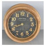 Us Boiler Company Brass Clock Us Boiler Company Brass Clock