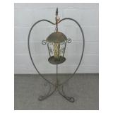 Metal Plant Stand W/ Hanging Candle Lantern