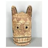 Carved Painted Wood Ceremonial Mask