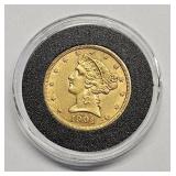 1901-s Liberty Head $5 Gold Piece