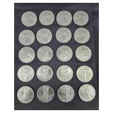 Full Roll Of 20 - 1996 Us Silver Eagles - Uncirc Full Roll Of 20 - 1996 Us Silver Eagles - Uncirc